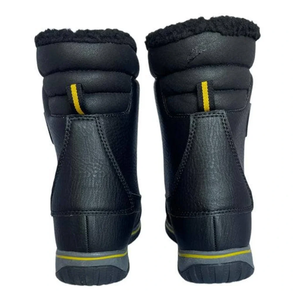 💎✨$130✨💎 NIB Weatherproof SLEIGH Blk Yellow Men's Boots - Picture 6 of 7